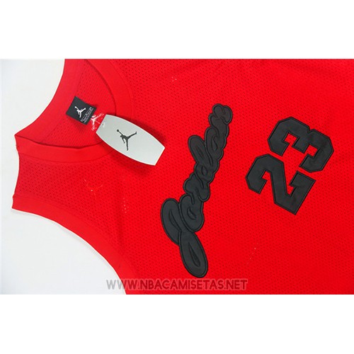 Camiseta Michael Jordan NO 23 Rojo2 Negro